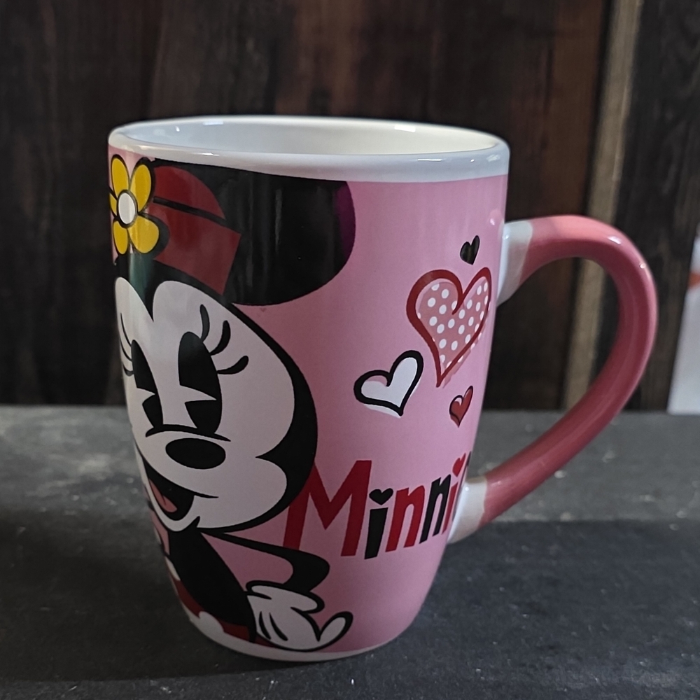 Disney Galerie Minnie Mouse Pink and Red Mug